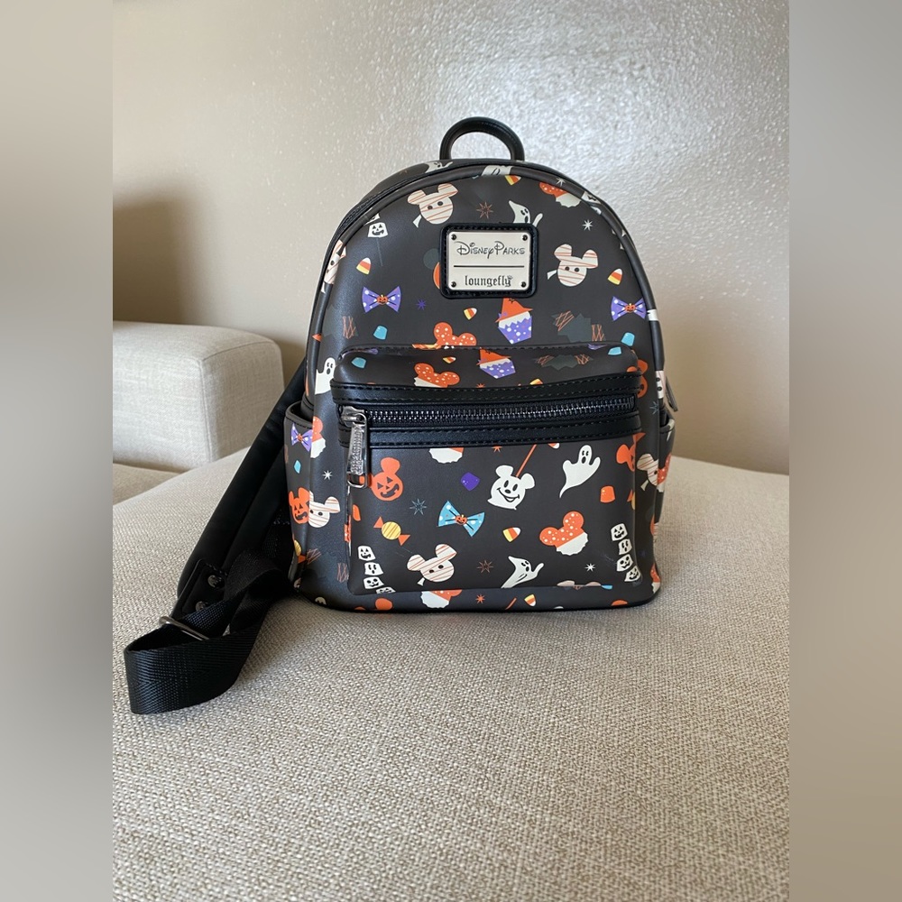 Disney Parks Loungefly 2020 Halloween Treats Snacks Mini Backpack Bag